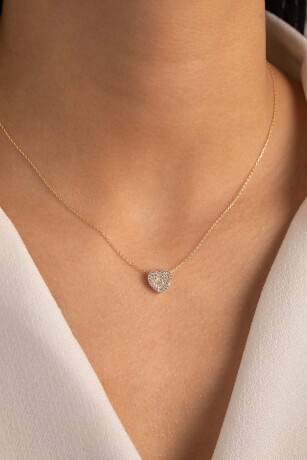 Kalp Kolye Taşlı - 1