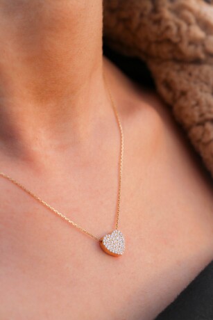 Kalp Kolye Taşlı - 4