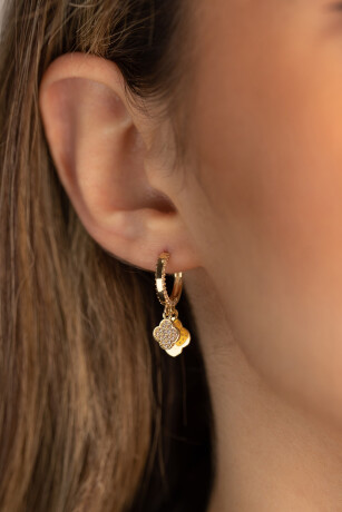 Taşlı Yonca Küpe - 6