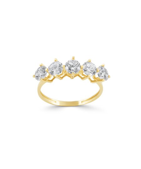 Yeşil Altın Beştaş Yüzük - 2