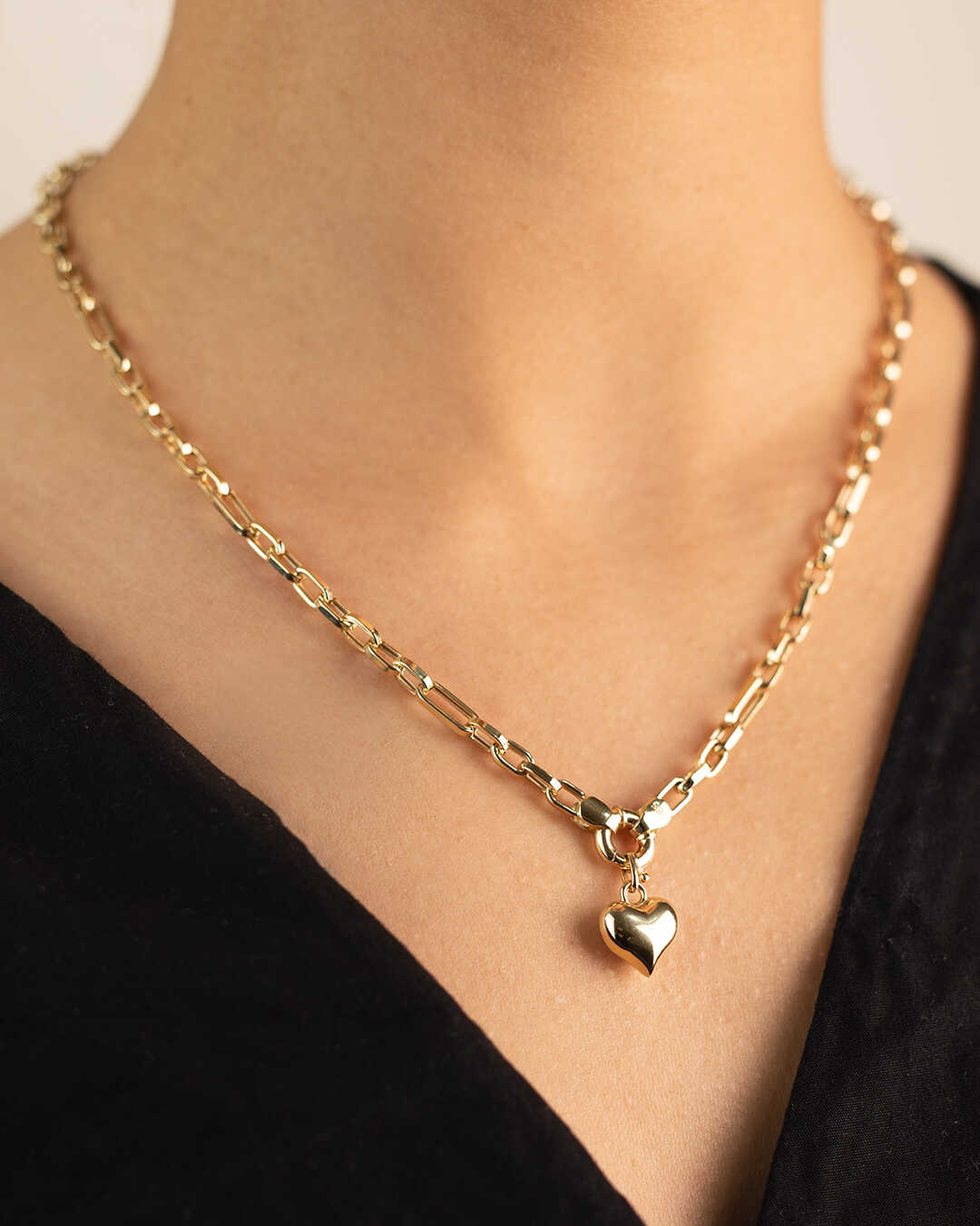 Ataç Zincir Kalp Kolye - Yavuz Kuyumculuk (1)