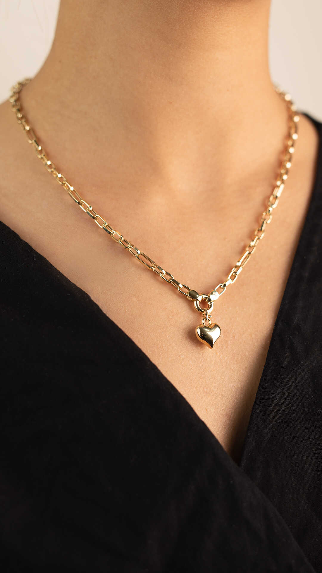 Ataç Zincir Kalp Kolye - Yavuz Kuyumculuk (2)