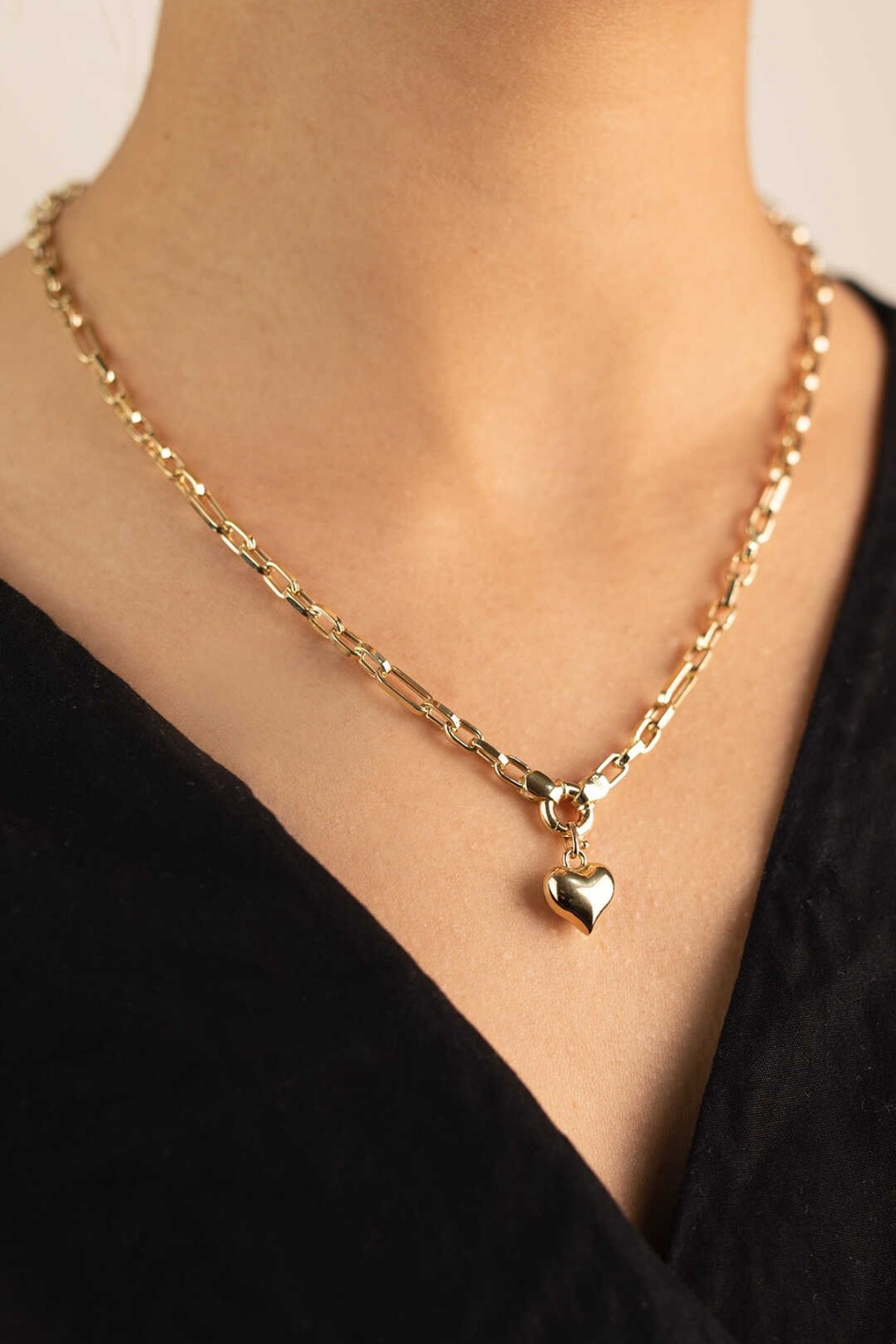 Ataç Zincir Kalp Kolye - Yavuz Kuyumculuk (1)