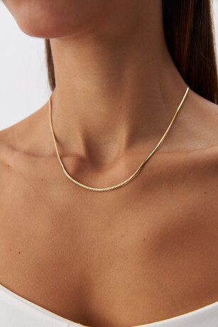 Balık Sırtı Zincir Kemer Kolye - 4