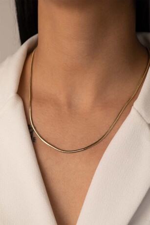 Balık Sırtı Zincir Kemer Kolye - 6