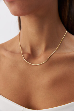 Balık Sırtı Zincir Kemer Kolye - 3