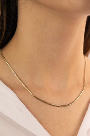 Balık Sırtı Zincir Kemer Kolye - 8