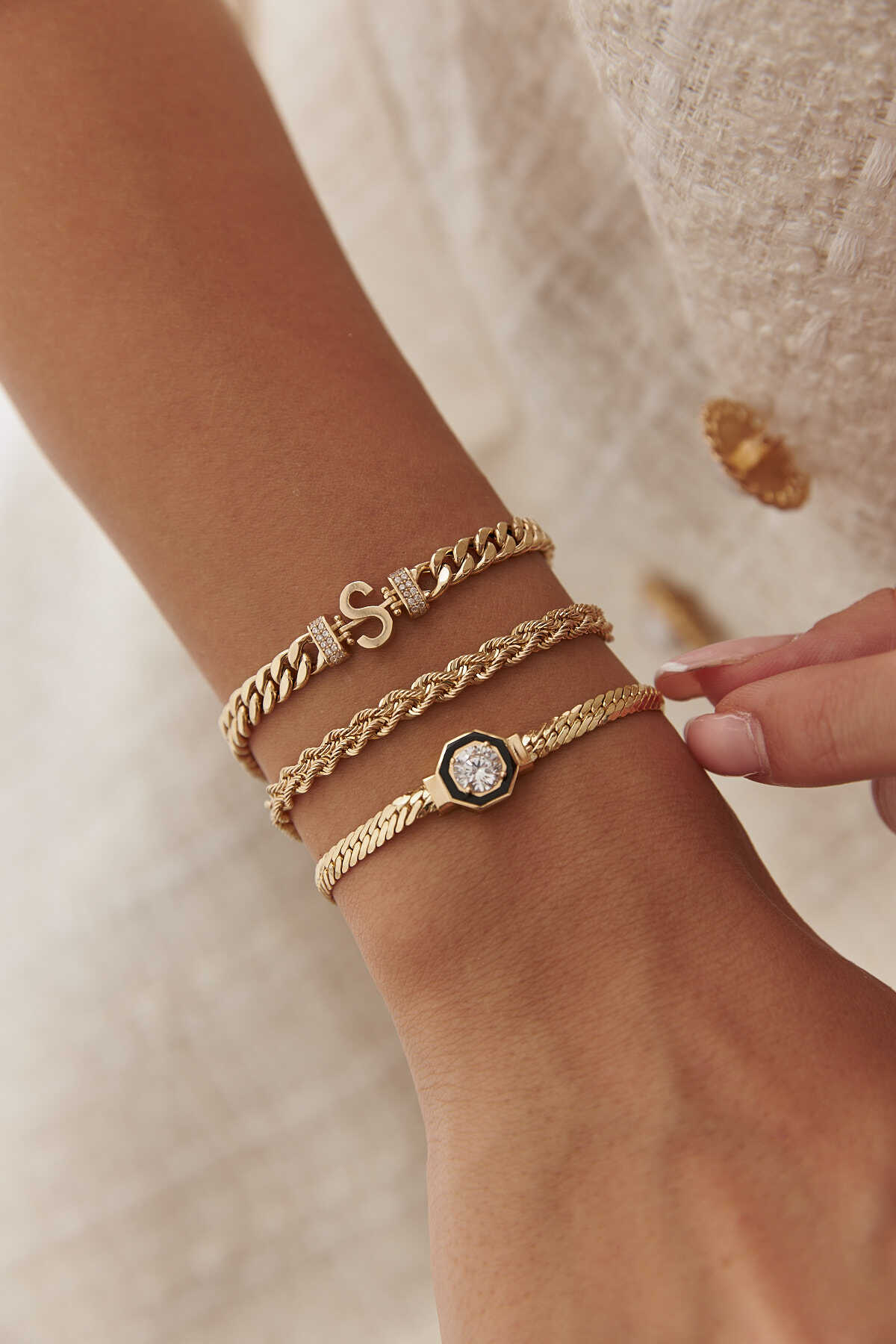 Burgu Çift Sıra Bileklik - Yavuz Kuyumculuk (4)