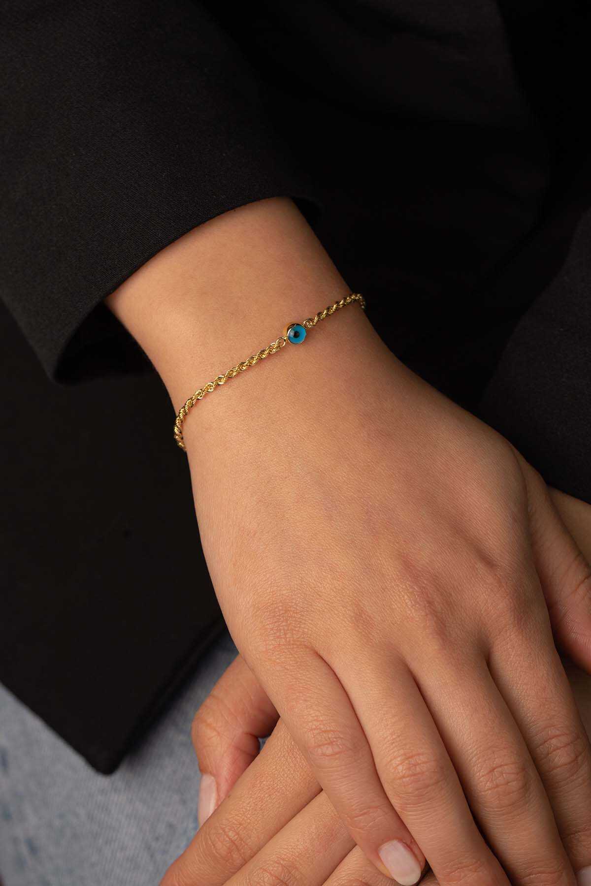 Halat Burgu Bileklik Nazar Boncuklu - Yavuz Kuyumculuk (3)