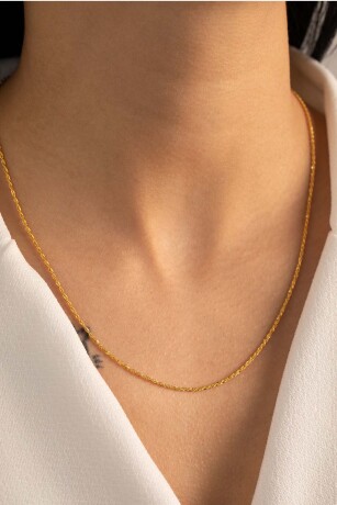 Halat Burgu Zincir İnce Kolye - 3