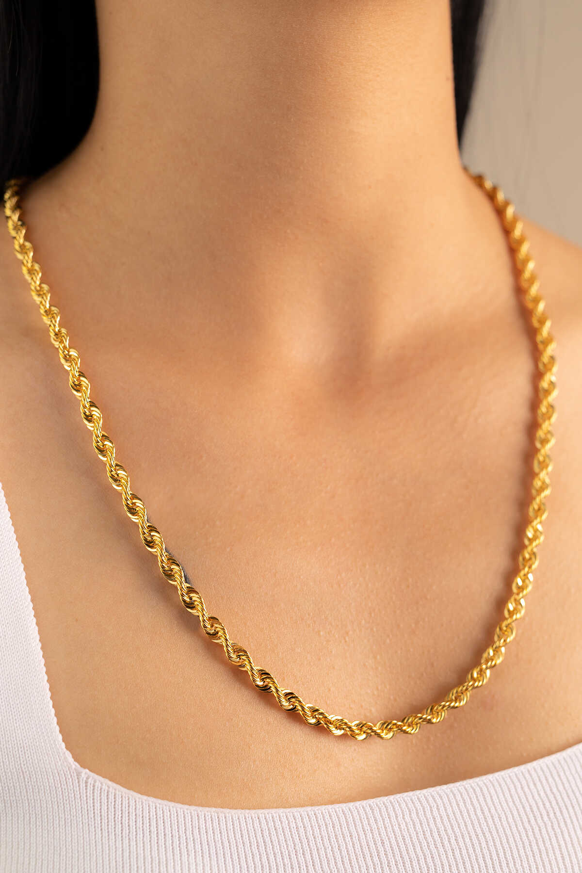 Halat Burgu Zincir Kalın Kolye - Yavuz Kuyumculuk (1)