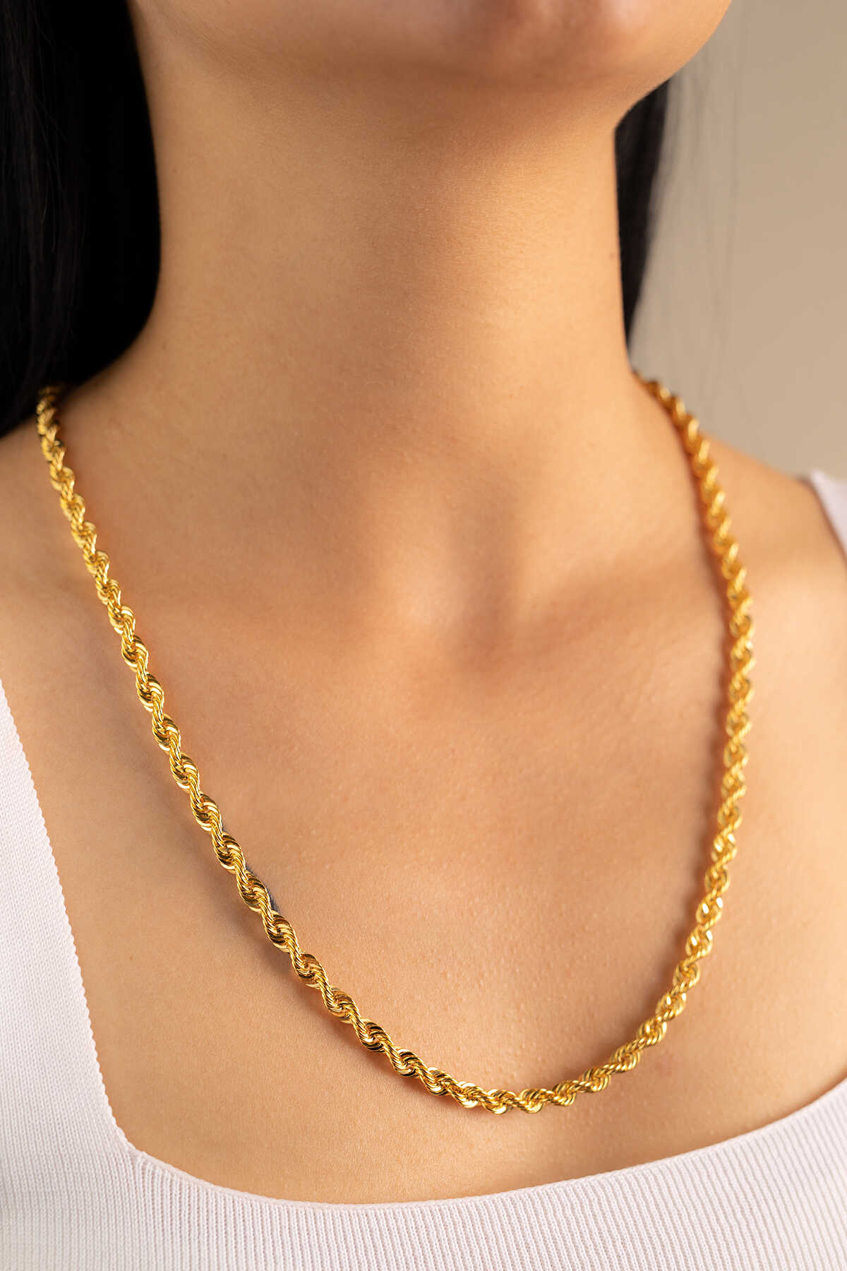 Halat Burgu Zincir Kalın Kolye - Yavuz Kuyumculuk (2)