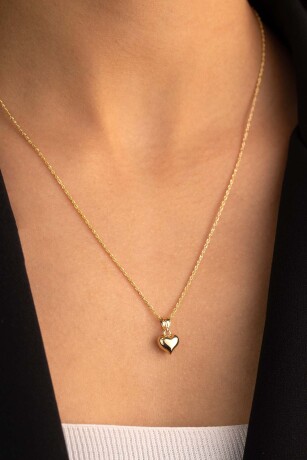 Halat Burgu Zincir Kalp Kolye İnce - 2