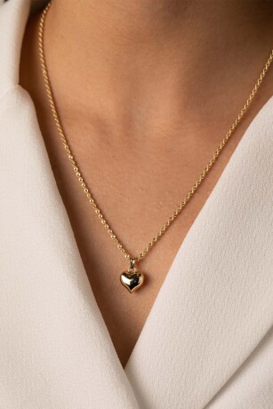 Halat Burgu Zincir Kalp Kolye - 2