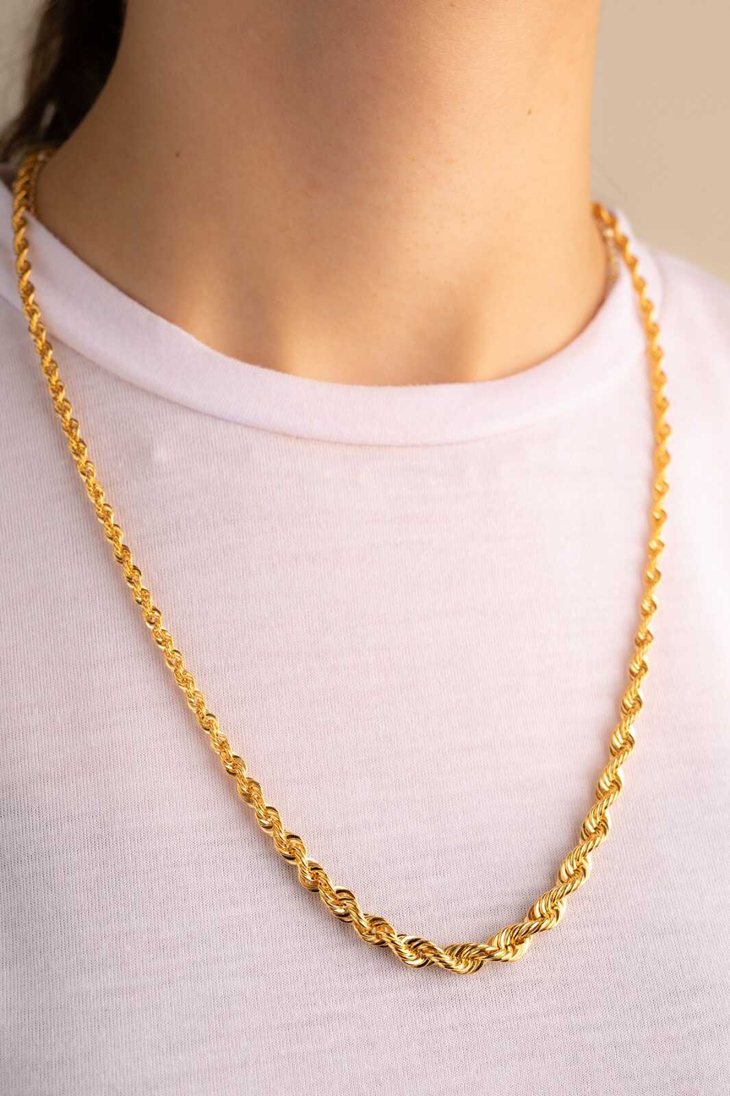 Süzme Halat Zincir Kolye - Yavuz Kuyumculuk (2)