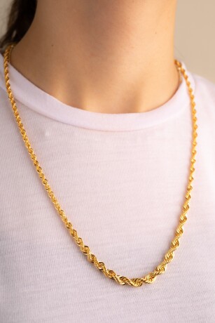 Süzme Halat Zincir Kolye - 2