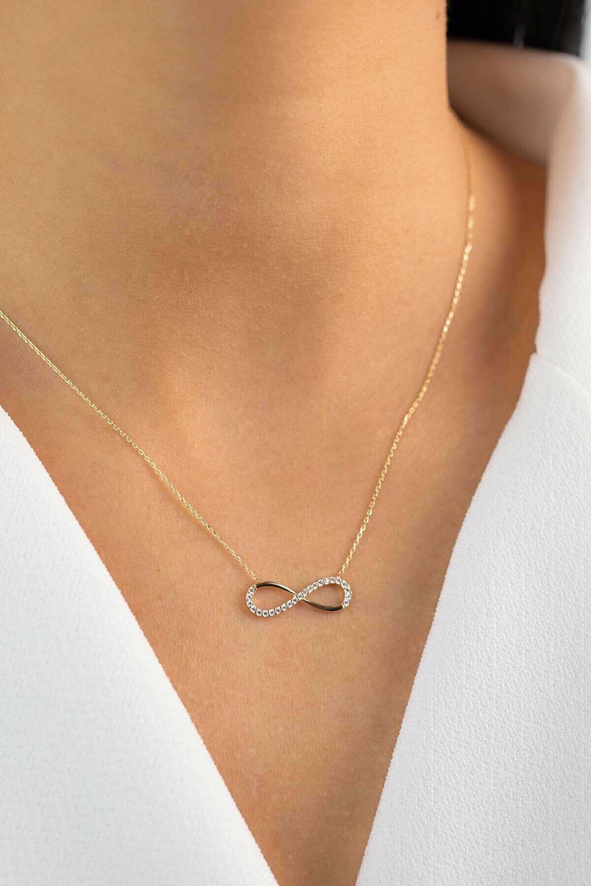 Taşlı Sonsuzluk Kolye - Yavuz Kuyumculuk (1)