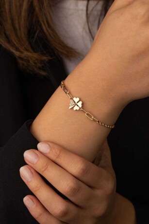 Taşlı Yonca Bileklik - 5