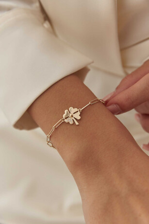 Taşlı Yonca Bileklik - 3