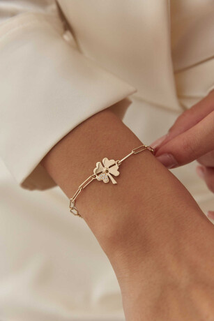 Taşlı Yonca Bileklik - 6