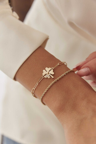 Taşlı Yonca Bileklik - 7