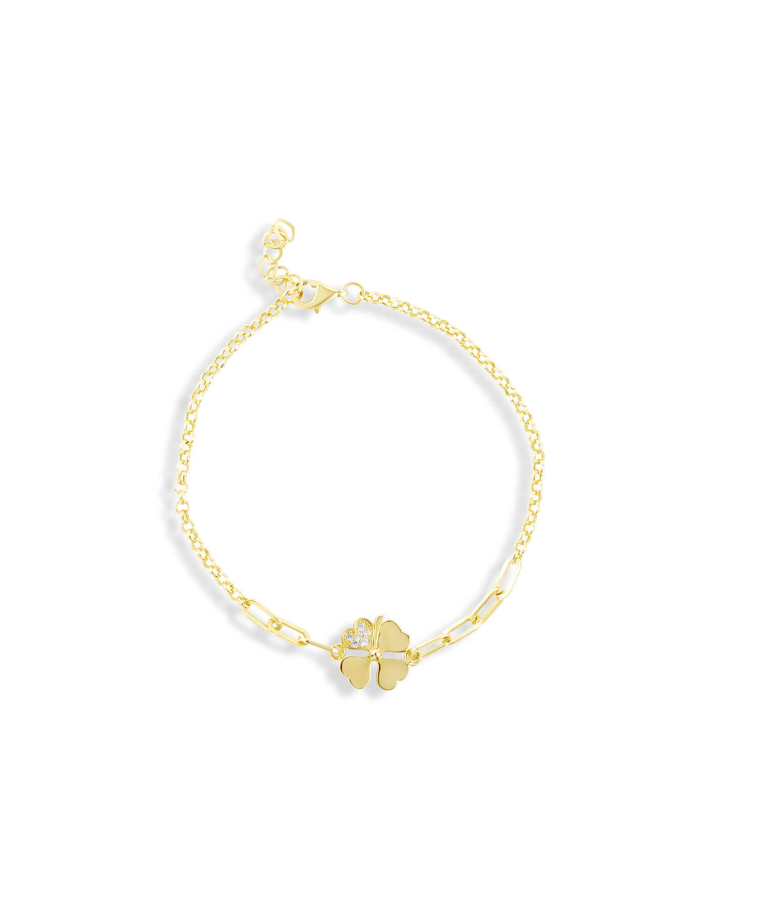 Taşlı Yonca Bileklik - Yavuz Kuyumculuk (2)