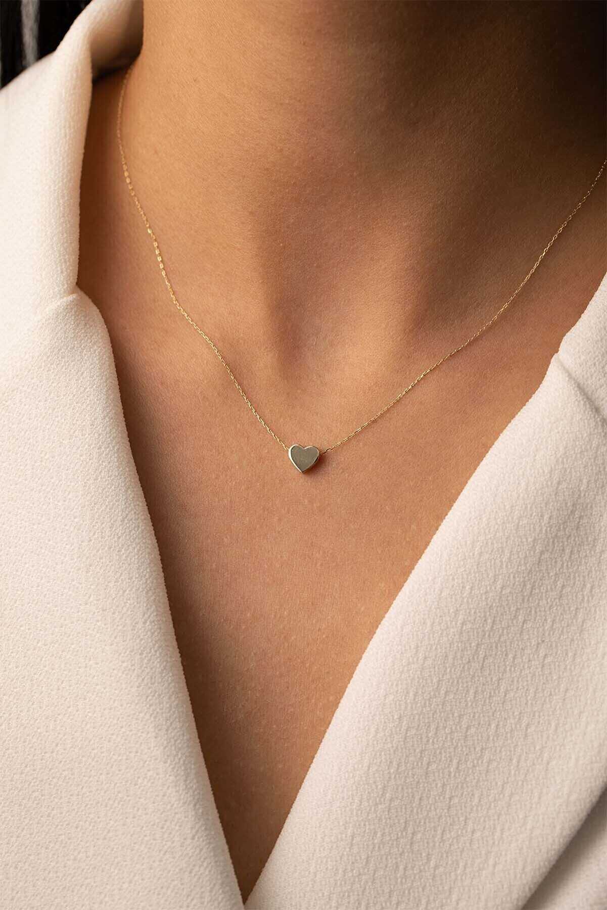 Taşsız Kalp Kolye - Yavuz Kuyumculuk (4)