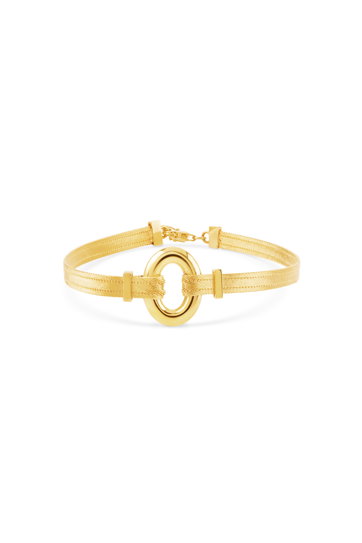 Trabzon Hasır Bileklik Oval Taşsız - Yavuz Kuyumculuk (2)