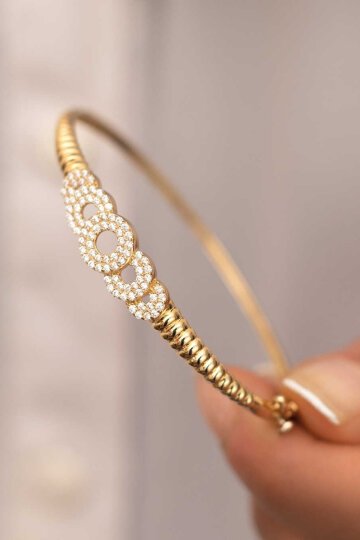 Burgu Taş Detaylı Kelepçe - 3