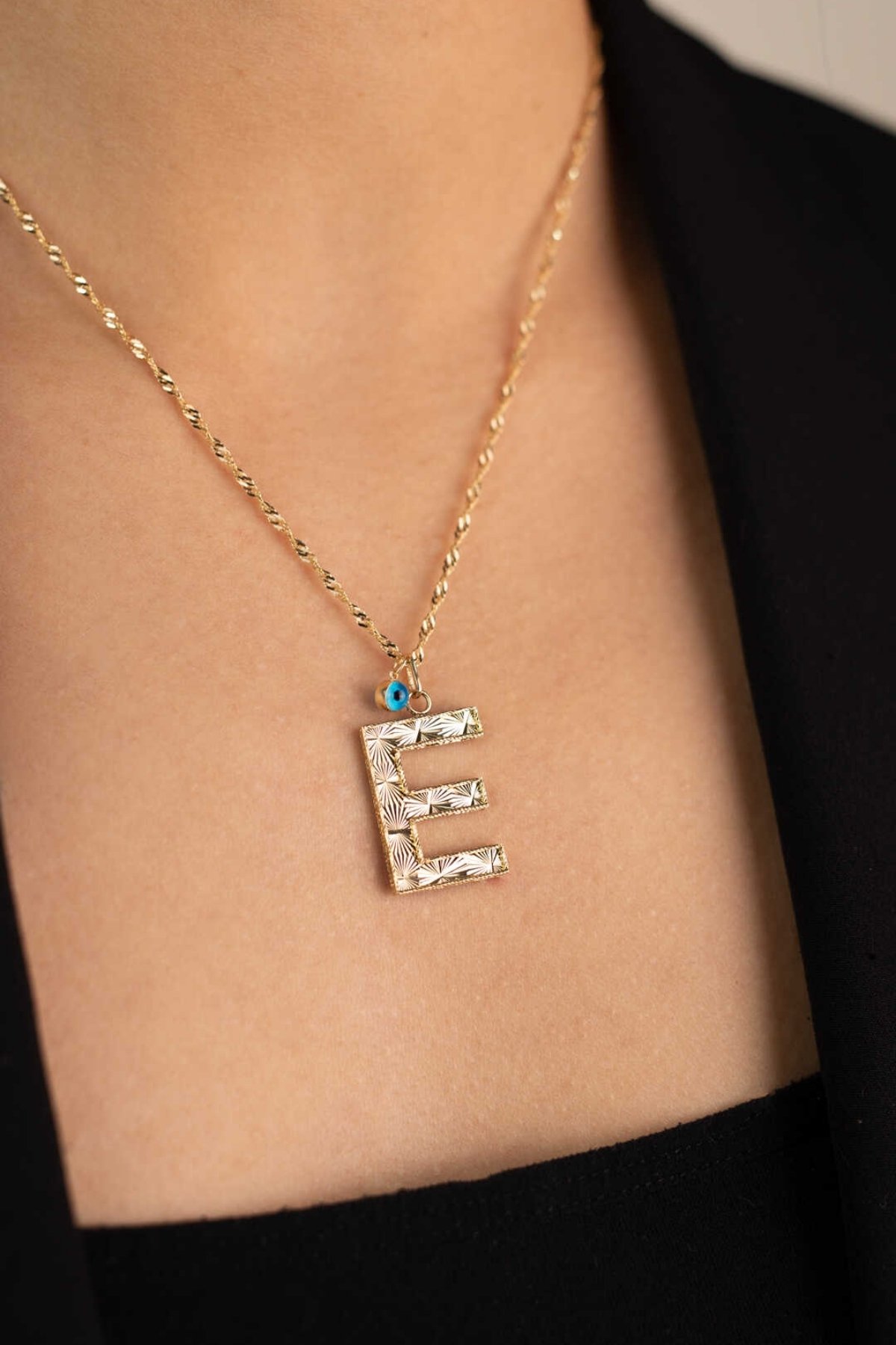 Harf Kolye Singapur Zincir - Yavuz Kuyumculuk (1)