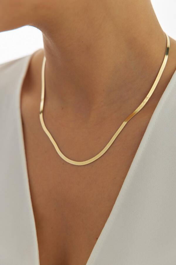 İtalyan Ezme Kalın Kolye - Yavuz Kuyumculuk (1)