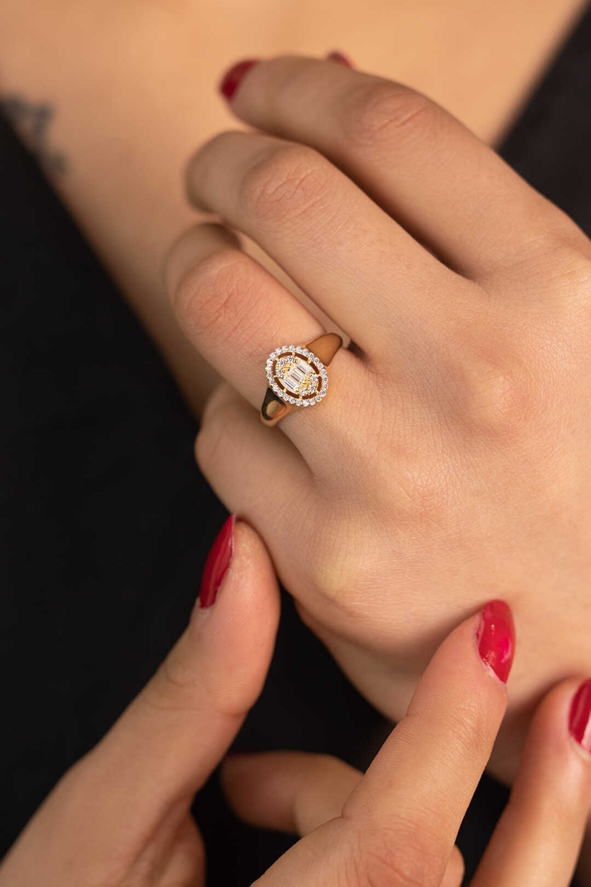 Baget Yüzük Oval - Yavuz Kuyumculuk (1)