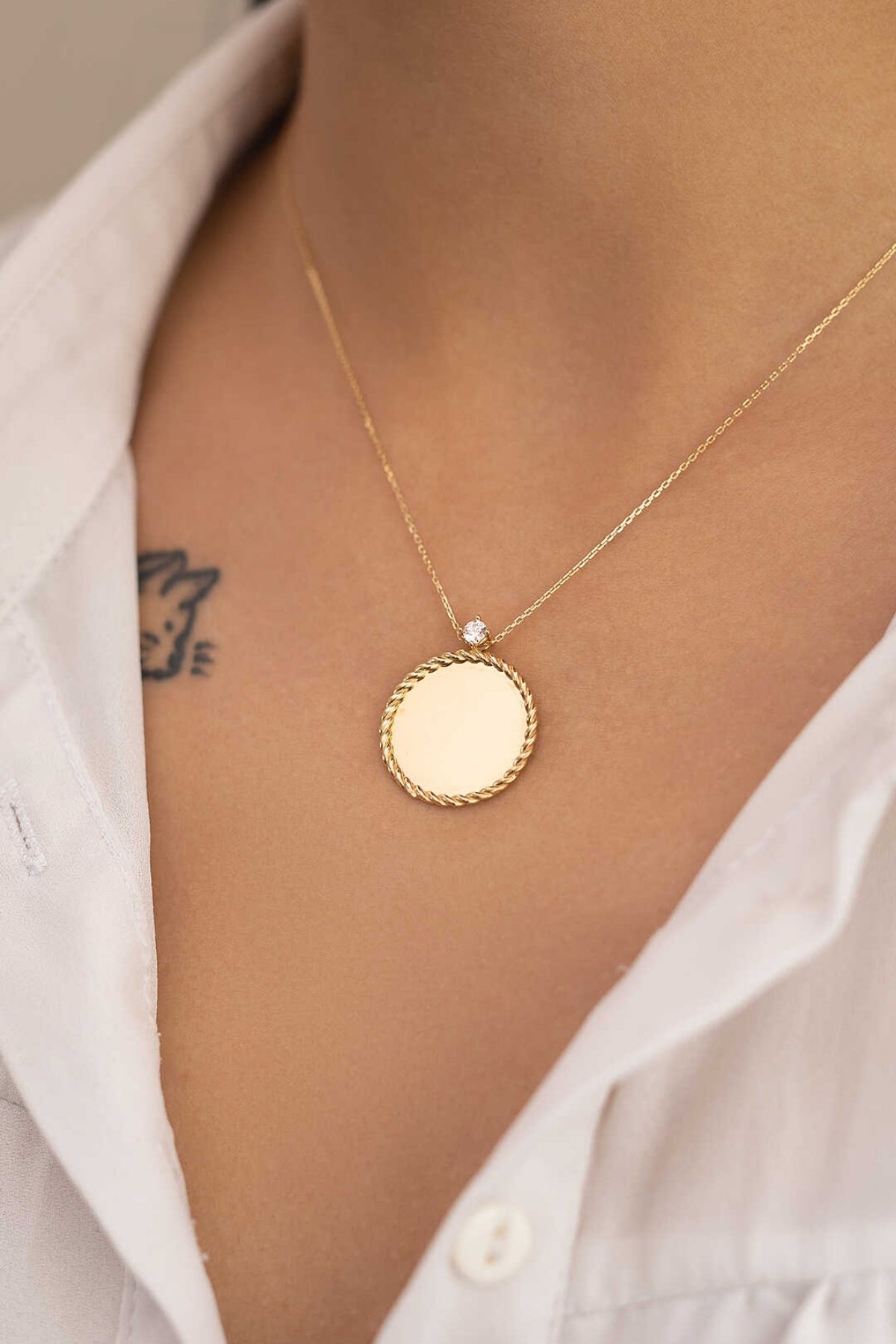 Plaka Kolye Büyük Boy - Yavuz Kuyumculuk (1)