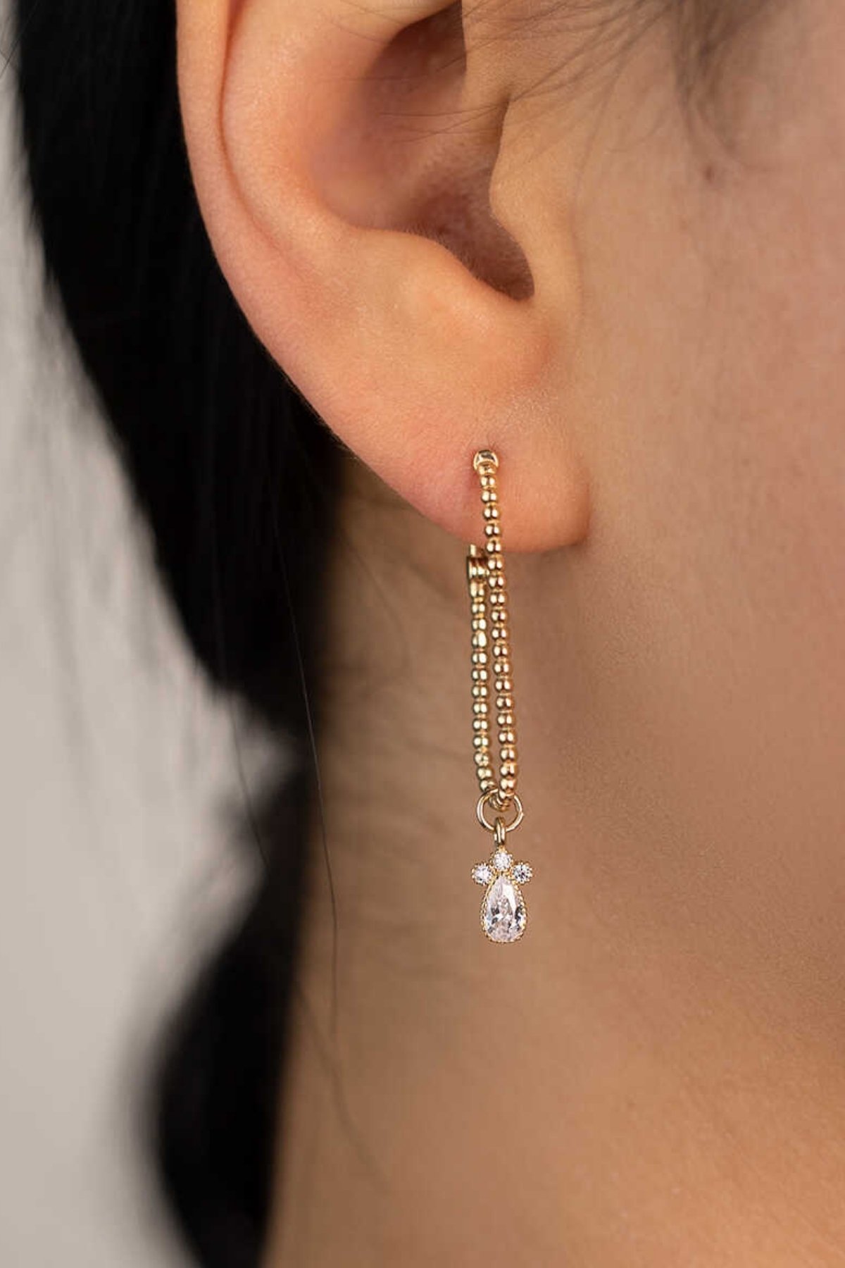 Su Damlası Ataş Küpe - Yavuz Kuyumculuk (1)