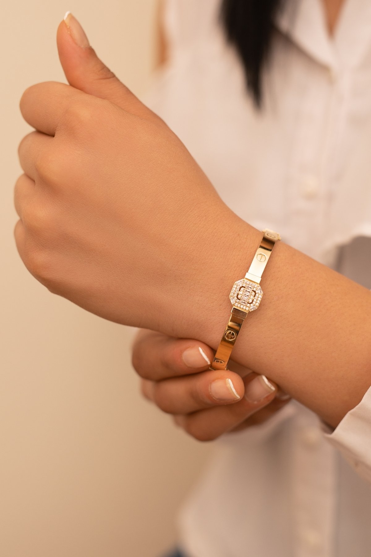 Vida Desenli Baget Kelepçe - Yavuz Kuyumculuk (1)