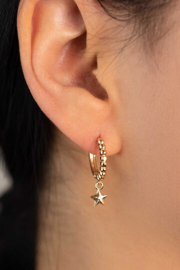 Yıldız Halka Küpe - 2