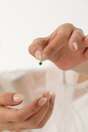 Yeşil Göz Boncuk Kolye Ucu - 8