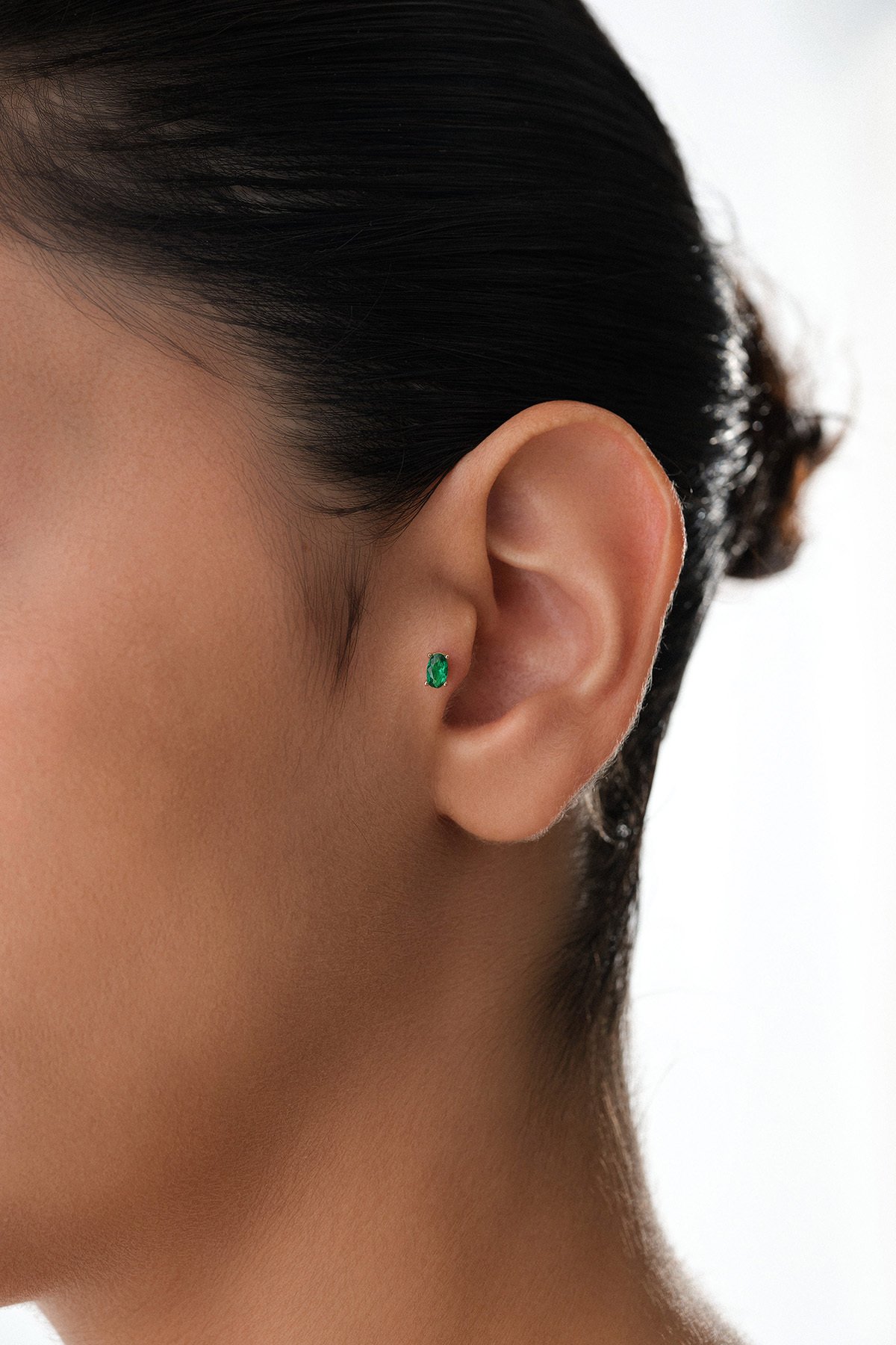 Yeşil Taşlı Tragus Piercing - Yavuz Kuyumculuk (2)