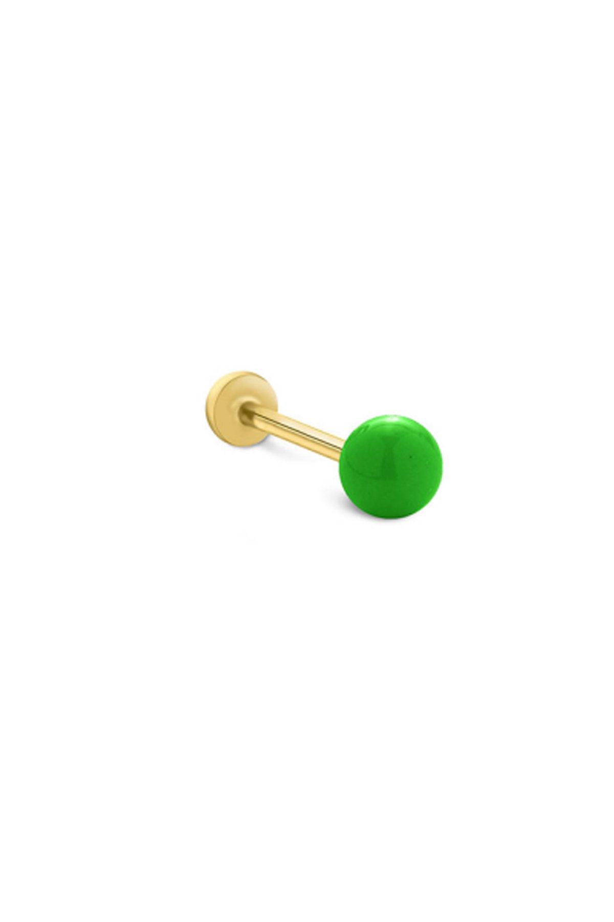 Yeşil Toplu Tragus Piercing - Yavuz Kuyumculuk (1)
