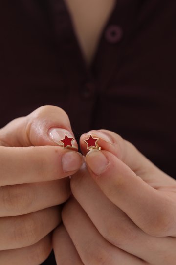 Yıldız Top Küpe - 3