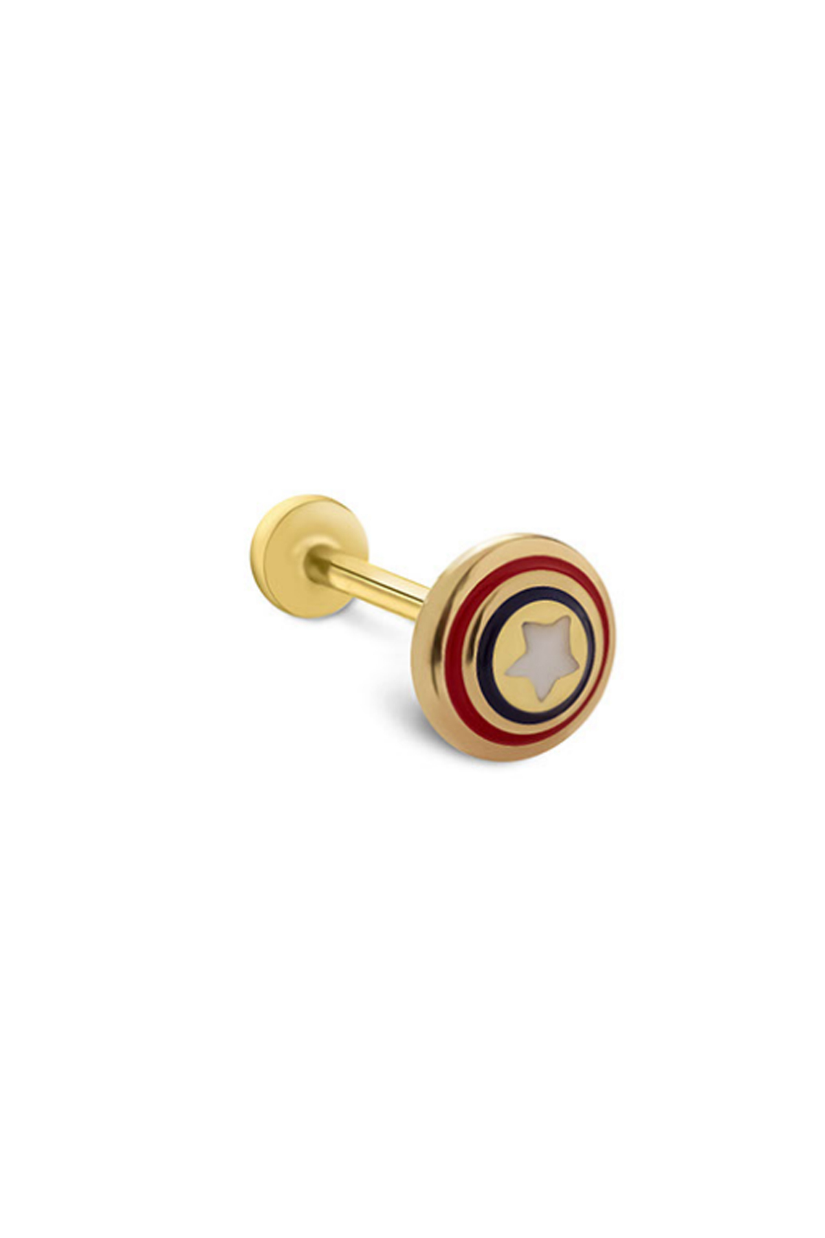 Yıldızlı Kalkan Tragus Piercing - Yavuz Kuyumculuk (1)