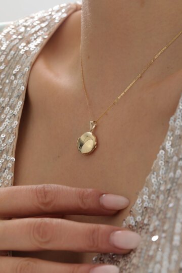 Yuvarlak Kapaklı Anı Kolye - 2