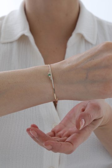 Zümrüt Modern Kelepçe - 2