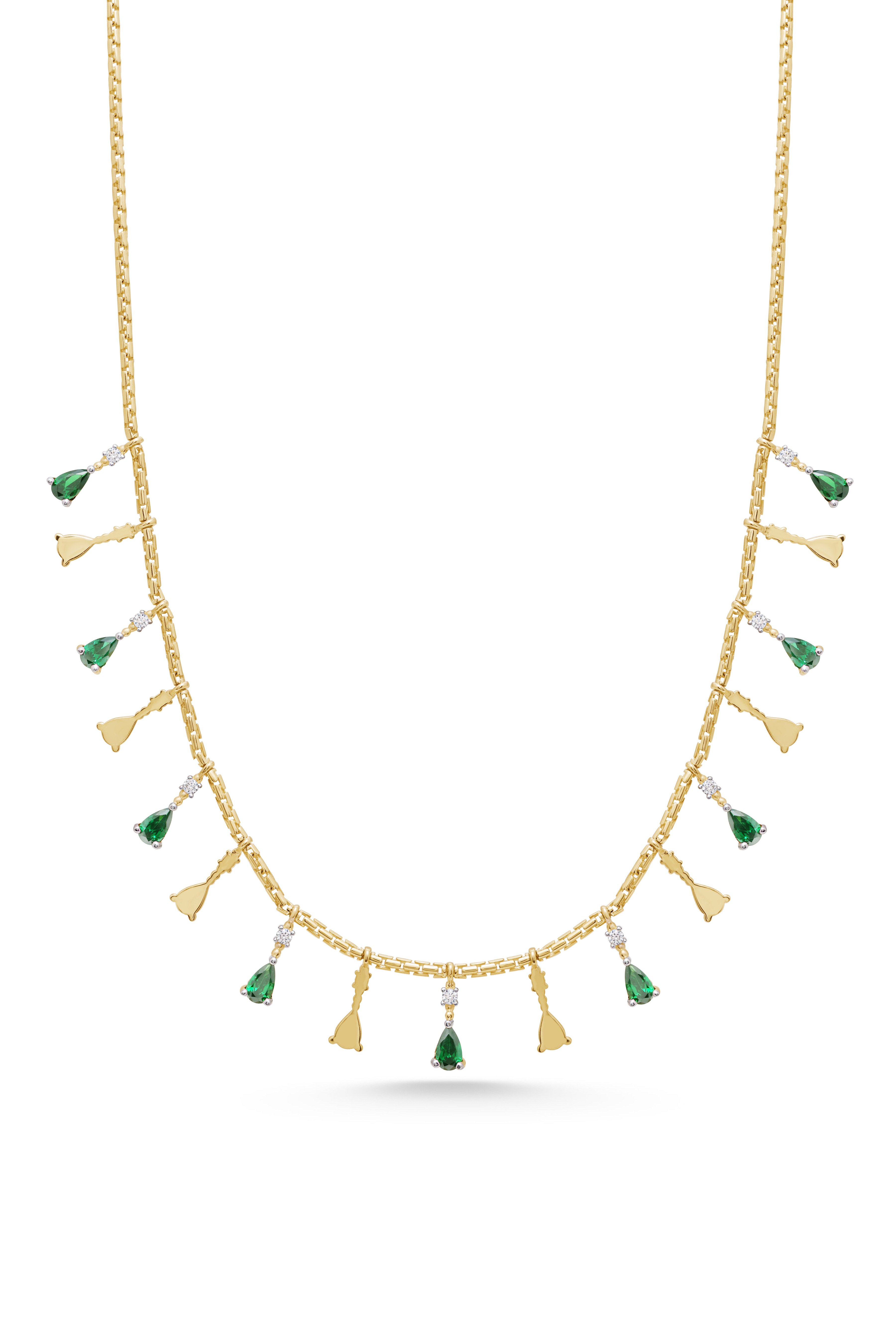 Zümrüt Sallantılı Kolye - Yavuz Kuyumculuk (2)