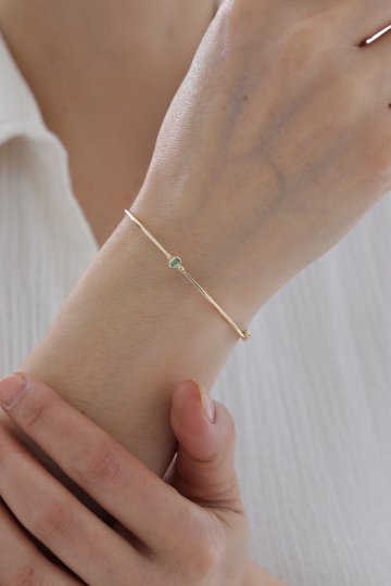 Zümrüt Taşlı Kelepçe - 1