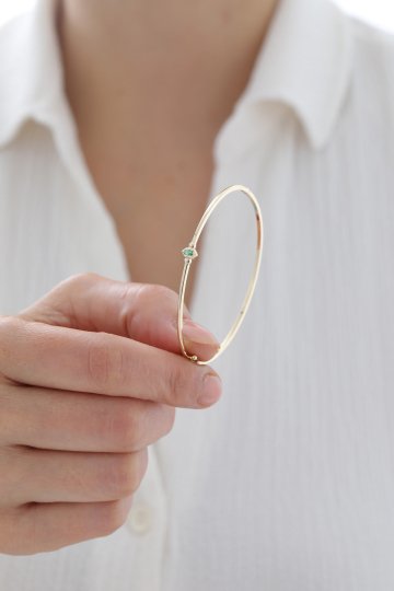 Zümrüt Taşlı Kelepçe - 3