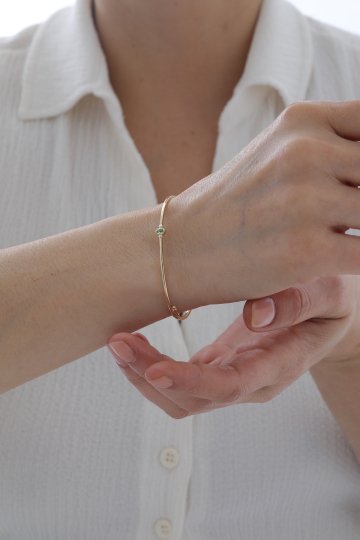 Zümrüt Taşlı Kelepçe - 2