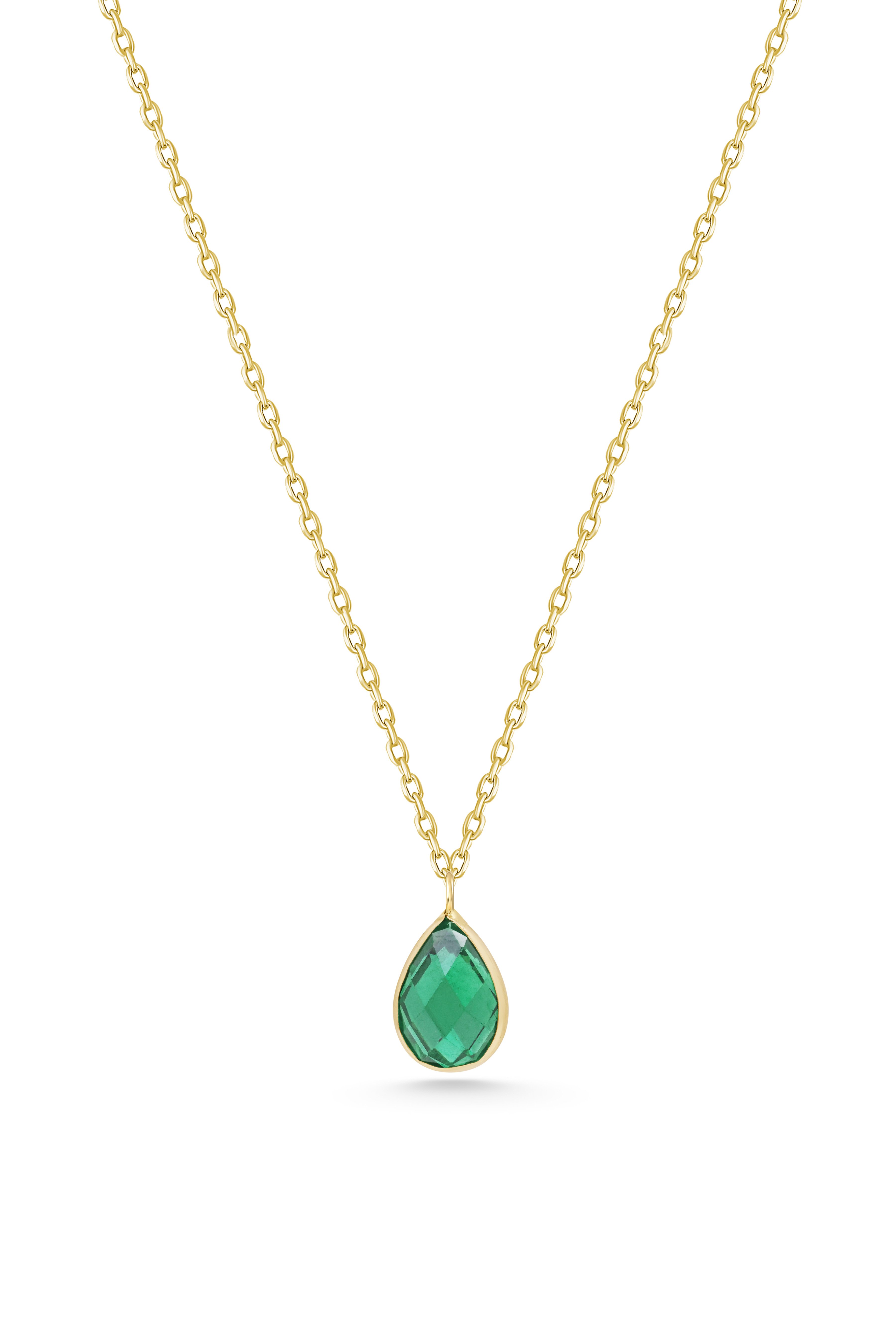 Zümrüt Taşlı Kolye - Yavuz Kuyumculuk (1)