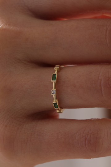 Zümrüt Taşlı Yüzük - 2